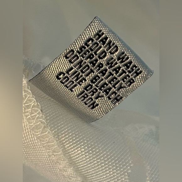 Emma G Lagenlook Duster Sz Medium White Sheer‎ Floral Linen Topper Coverup Tunic - Picture 6 of 6